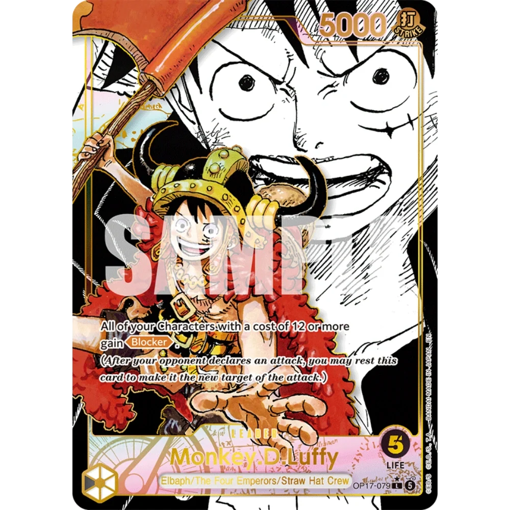 One Piece TCG Karte | Monkey D. Luffy OP17-079 Super Leader Alternate Art Eng | Near Mint